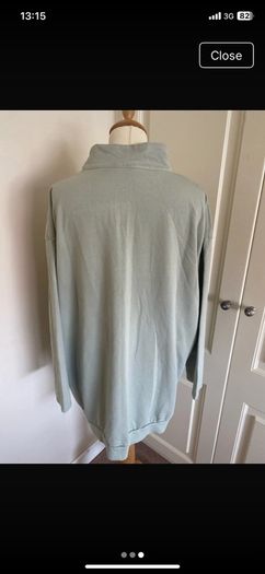 Sage cotton top size 18 - made in Italy