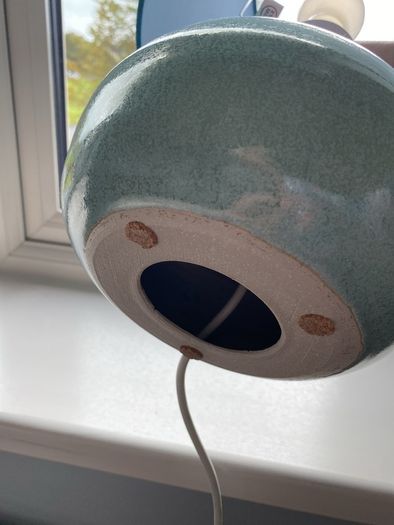 LOUIS MULCAHY pottery lamp with free new lamp shade