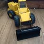 Vintage Tonka Turbo-Diesel Yellow Metal Pressed Steel Front End Loader XMB-975. Image 3
