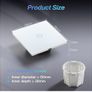 BSEED Smart Light Switch, 1 Gang 1 Way WiFi Touch Switch, Work with Alexa/Google Home, Voice/App Control Sharing Glass Touch Switches(Neutral Wire Required) Image 7