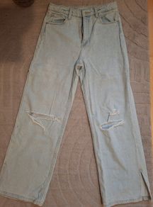 Girls wide jeans H&M with adjustable waist size 10-11y