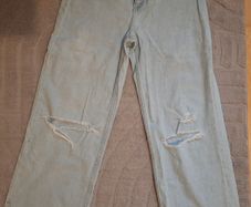Girls wide jeans H&M with adjustable waist size 10-11y