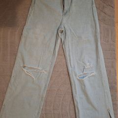 Girls wide jeans H&M with adjustable waist size 10-11y