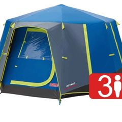 3 Man Tent Ideal for Camping in the Garden, Dome Tent, Waterproof 3 Person Camping Tent with Sewn-in Groundsheet (FREE POSTAGE)