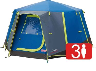 3 Man Tent Ideal for Camping in the Garden, Dome Tent, Waterproof 3 Person Camping Tent with Sewn-in Groundsheet (FREE POSTAGE)
