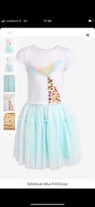 Billieblush Mermaid dress age 10