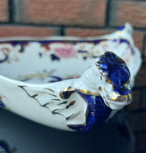 Rare Mason's "Blue Mandalay" Triangular Serving Dish