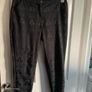 New Look Petite Black Jacquard Ankle-Zip Trousers Image 6