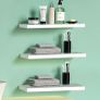 3 Pack Floating Shelves,Wall Mounted Shelf with Invisible Brackets,Wall Decor Display Shelves Storage Unit Image 6