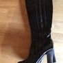 High Heel, Black Knee Boots Image 3