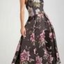 Ted Baker Bernica Floral Jacquard Full Midi Dress Gunmetal! Image 2