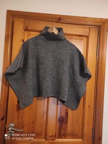 100% merino wool,Irish made poncho