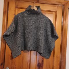 100% merino wool,Irish made poncho