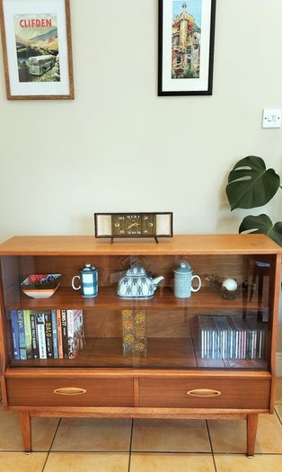 Mid Century Vintage Jentique Bookcase Display Cabinet