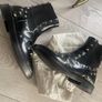 Balenciaga Black Studded Leather Boots Image 9