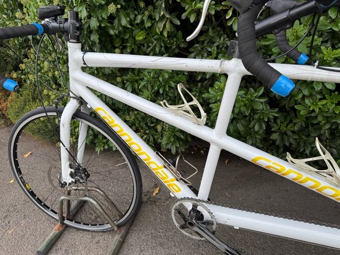 Cannondale USA Aluminium White Tandem Road Bike