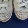 SALE!  RED BY MARC ECKO Girls' White / Pink Studded Trainers Image 8