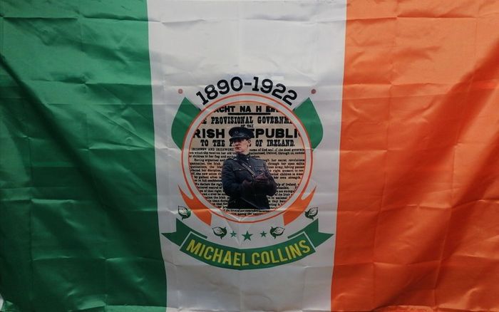 Michael Collins Irish Republican Flag Tri Colour Large.