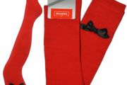 Classic Red Bow Over Knee Socks
