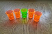 Plastic Shot Glasses x 5 for Sale