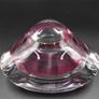 Murano Style Pink Glass Ashtray Handmade - Signed Image 3