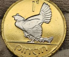 Ireland Gold Plated 1935 1d Penny