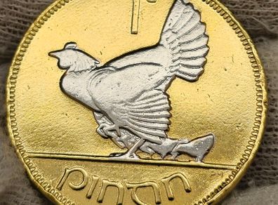 Ireland Gold Plated 1935 1d Penny
