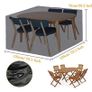 Fabric Seating Set Cover with Drawstring Waterproof Breathable Garden Furniture Image 2