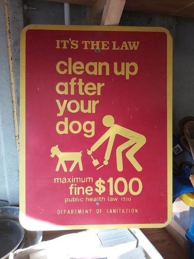 new york street sign clean up
