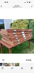 Antique Pine Drawing Chest drawers