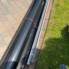 Garage roller door.