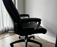 Office Chair - Jysk Tjele Black Faux Leather