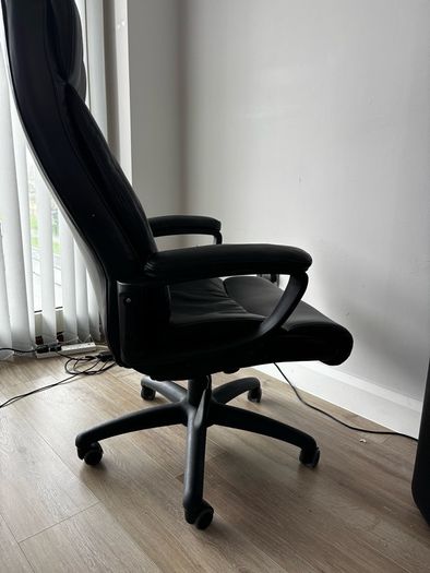 Office Chair - Jysk Tjele Black Faux Leather