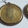coin earrings ext. rare variant 1825 and 1826 UK shillings Image 7