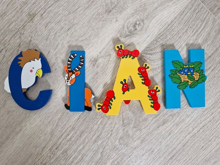 Wooden letters