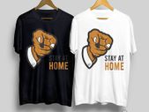 Stay at home, corona virus t-shirt