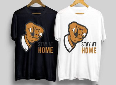 Stay at home, corona virus t-shirt
