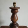 Mid century wood turned lamp Image 3