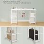 New Home Office Desk With 2 Shelves (White)- FREE P&P Image 3