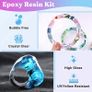 Fast Curing Epoxy Resin Kit-4 Hours Demold, 600ml/20oz Quick Curing & Bubble Free Epoxy Resin for Craft, Art, Resin Supplies with Foil Flake, Resin Cup, Stir Stick (FREE POSTAGE) Image 6