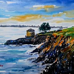 Sutton tower watercolour
