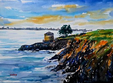 Sutton tower watercolour