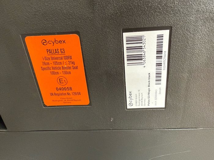 Cybex Pallas G3 booster / car seat