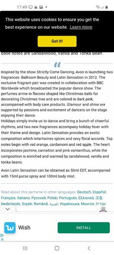 Latin sensation EDT