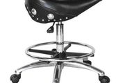 Neilsen Mechanic Synthetic Leather Biker Style Workshop Stool Roller Seat
