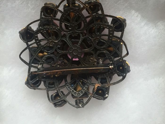 Pink & white decorative Jewel brooch