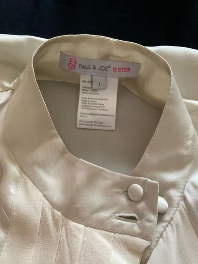 Paul & Joe sister silk oyster coloured blouse size 1 - UK 10