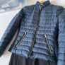 Zara navy lightweight down jacket Image 8