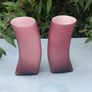 Pair of vintage Amethyst designer vases Image 3