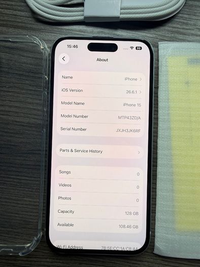 iPhone 15 128GB Unlocked NO FACE ID